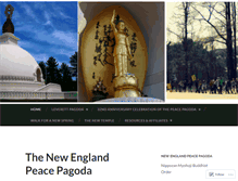 Tablet Screenshot of newenglandpeacepagoda.org